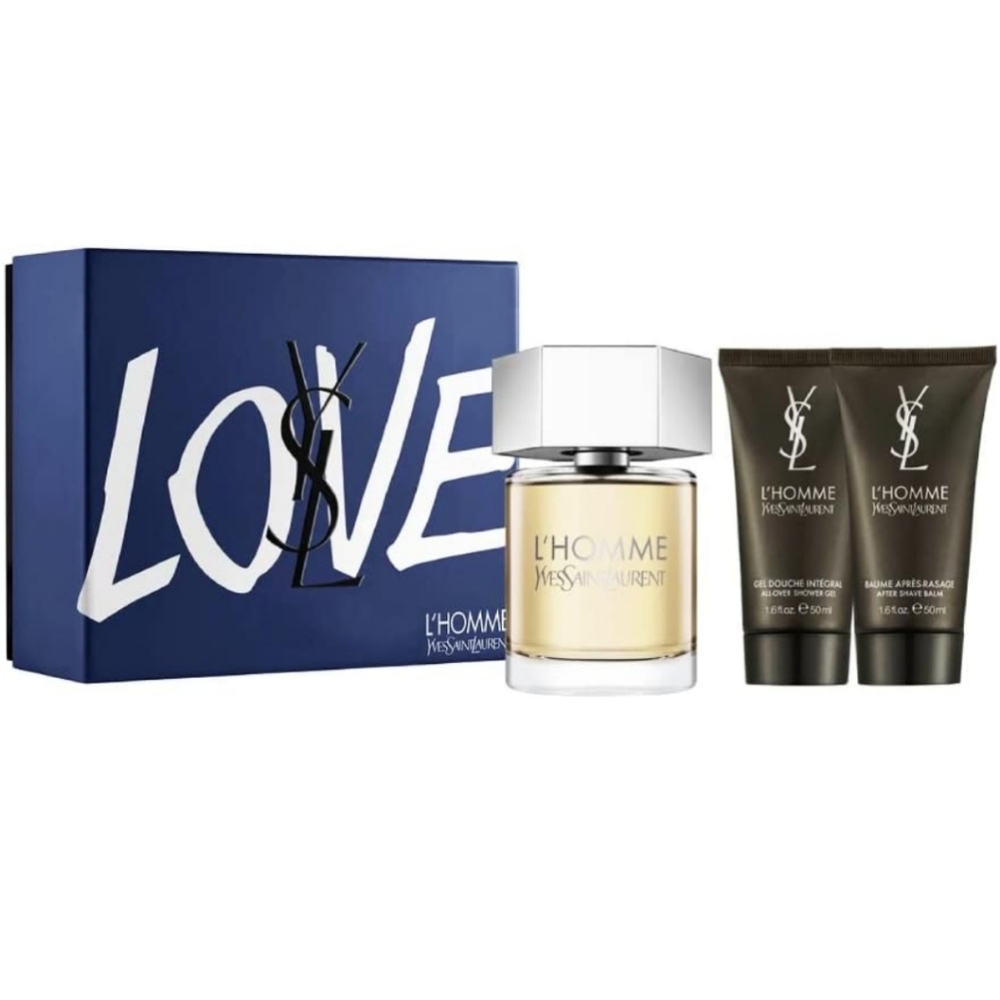 BNIB YSL YVES SAINT LAURENT LOVE 3 PC GIFT SET L'HOMME PERFUME COLOGNE $150 - Picture 2 of 3